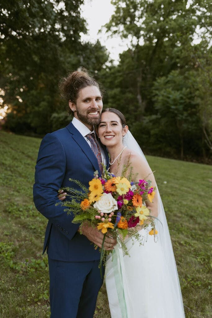 candid and fun bride and groom captured with documentary style wedding photos in central florida