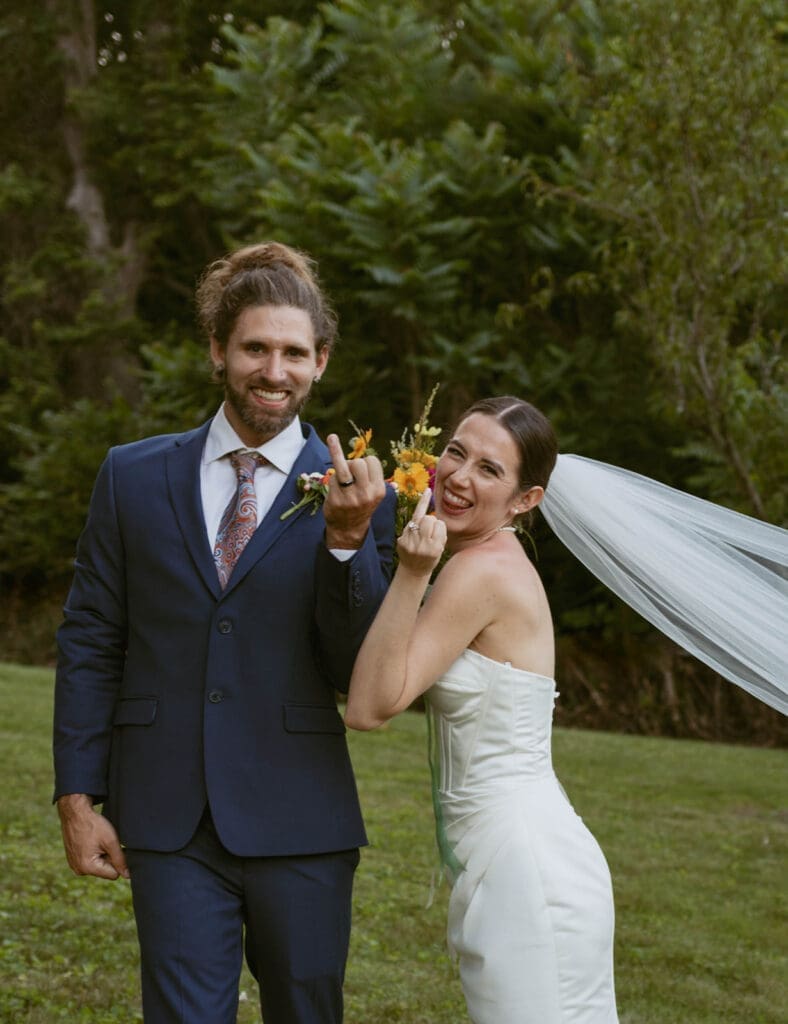 candid and fun bride and groom captured with documentary style wedding photos in central florida