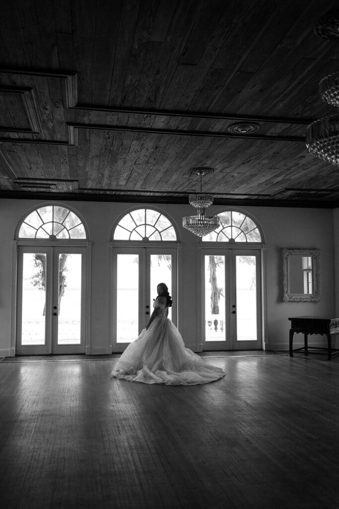 bridal portraits at the ballroom in bella cosa
