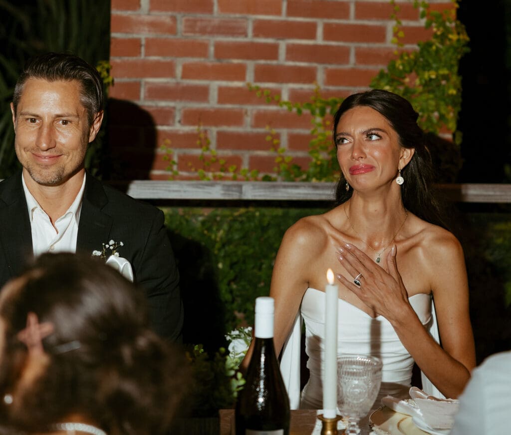 intimate elopement reception with closest loved ones at the airbnb