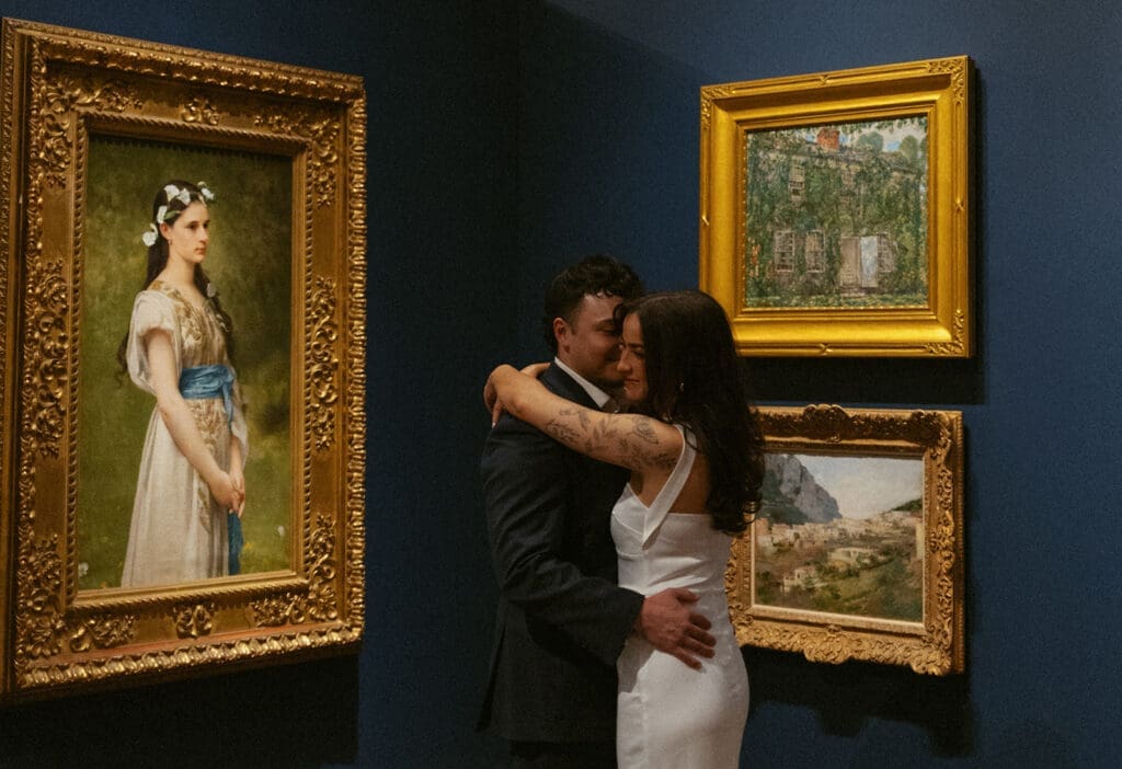 art museums engagement photos at the museum of fine arts in st pete, florida