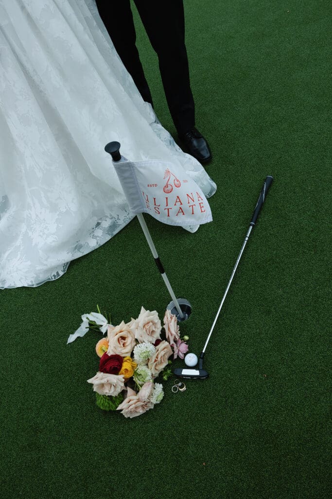 golf course wedding details