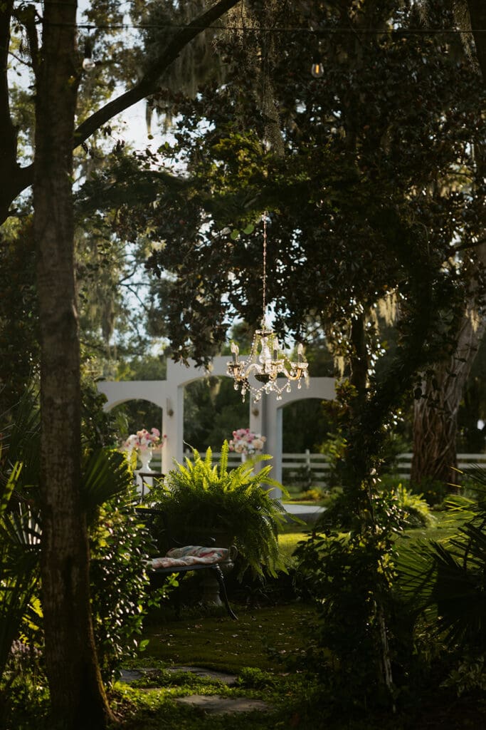 outdoor ceremony space at uliana estate